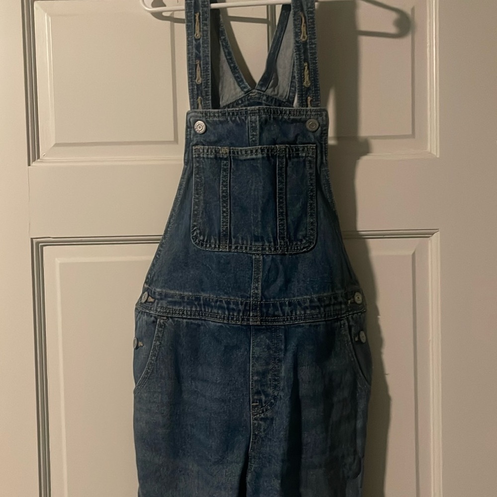 Old Navy, kids size large denim overalls